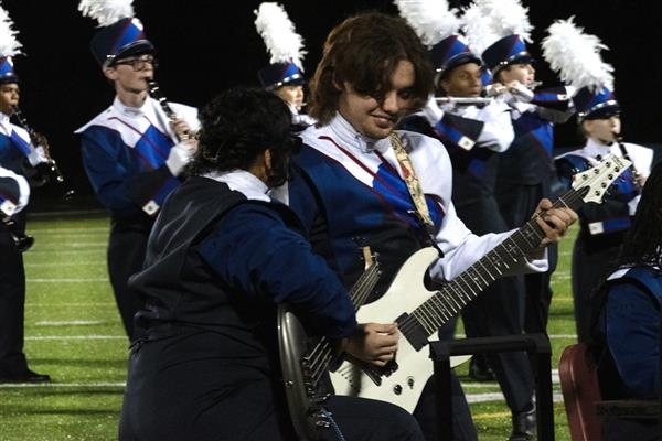 Old Mill High School Marching Band Performing